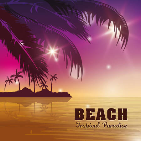 Beach concept with icon design, vector illustration 10 eps graphic.のイラスト素材