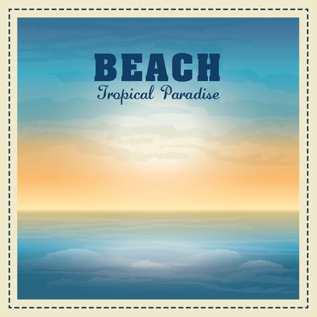 Beach concept with icon design, vector illustration 10 eps graphic.のイラスト素材