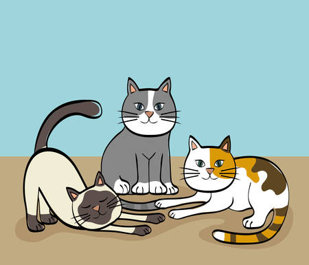 Cat concept with icon design, vector illustration 10 eps graphic.のイラスト素材