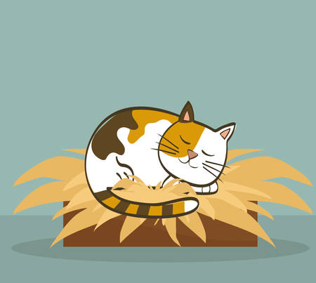 Cat concept with icon design, vector illustration 10 eps graphic.のイラスト素材