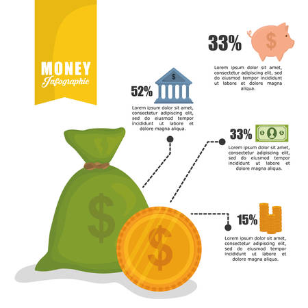 Money concept with icon design, vector illustration 10 eps graphic.のイラスト素材