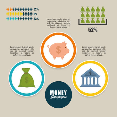 Money concept with icon design, vector illustration 10 eps graphic.のイラスト素材