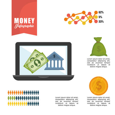 Money concept with icon design, vector illustration 10 eps graphic.のイラスト素材