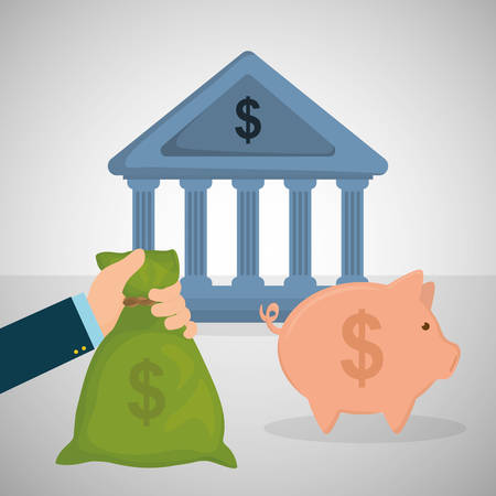 Money concept with icon design, vector illustration 10 eps graphic.のイラスト素材