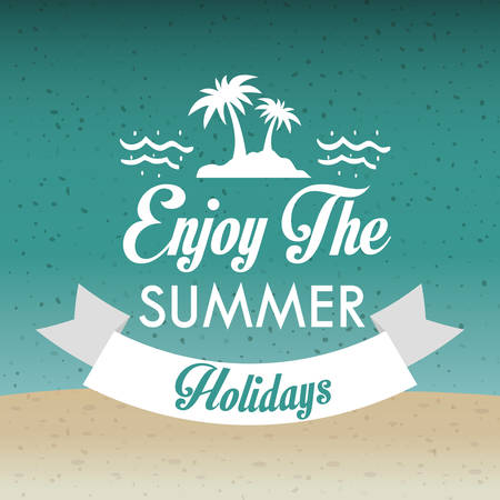 Summer time  concept with icon design, vector illustration 10 eps graphic.のイラスト素材