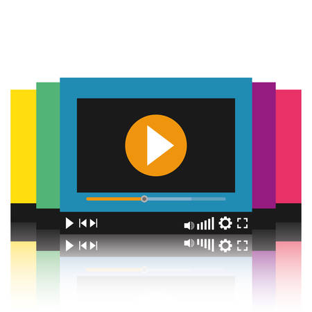 Cinema concept with icon design, vector illustration 10 eps graphic.のイラスト素材