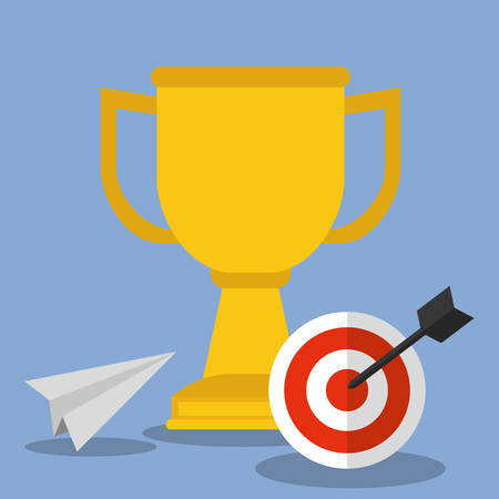 Achievement concept with icon design, vector illustration 10 eps graphic.のイラスト素材