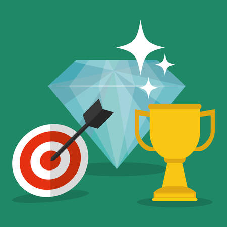 Achievement concept with icon design, vector illustration 10 eps graphic.のイラスト素材