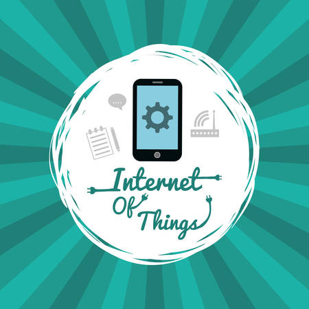 Internet of things  concept with icon design, vector illustration 10 eps graphic.のイラスト素材