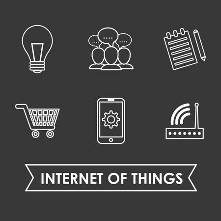 Internet of things  concept with icon design, vector illustration 10 eps graphic.のイラスト素材
