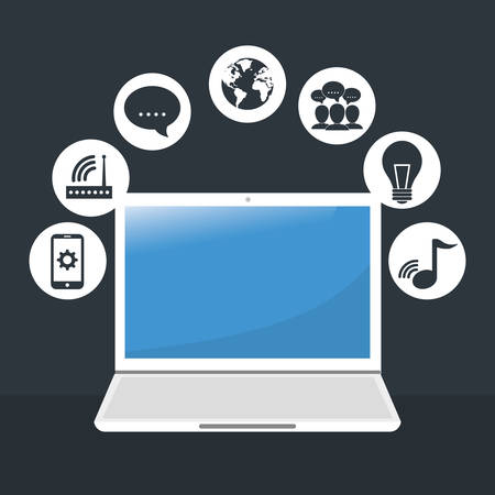 Internet of things  concept with icon design, vector illustration 10 eps graphic.のイラスト素材