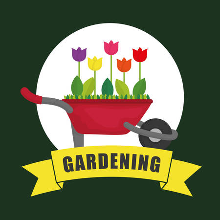 Gardening  concept with icon design, vector illustration 10 eps graphic.のイラスト素材