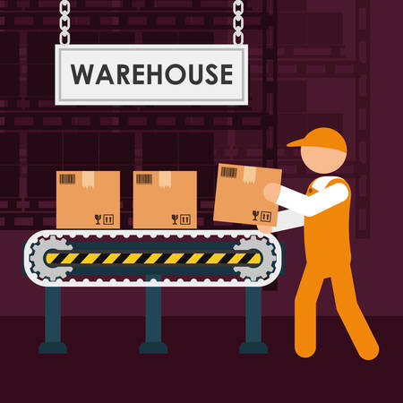 Delivery concept with icon design, vector illustration 10 eps graphic.のイラスト素材