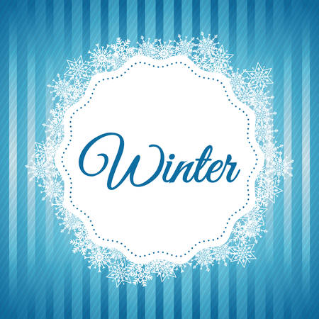 Winter concept with icon design, vector illustration 10 eps graphic.のイラスト素材