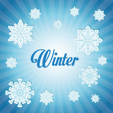 Winter concept with icon design, vector illustration 10 eps graphic.のイラスト素材
