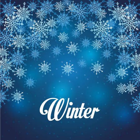 Winter concept with icon design, vector illustration 10 eps graphic.のイラスト素材