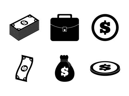 Money concept with icon design, vector illustration 10 eps graphic.のイラスト素材