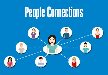 People concept with icon design, vector illustration 10 eps graphic.のイラスト素材