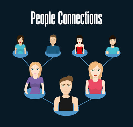 People concept with icon design, vector illustration 10 eps graphic.のイラスト素材