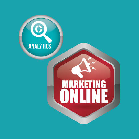 Marketing online concept with icon design, vector illustration graphic.のイラスト素材