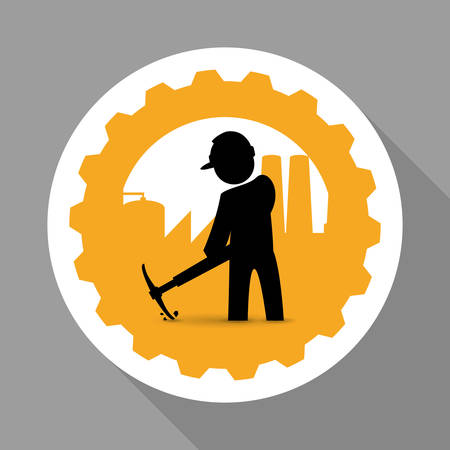 Worker concept with icon design, vector illustration 10 eps graphic.のイラスト素材