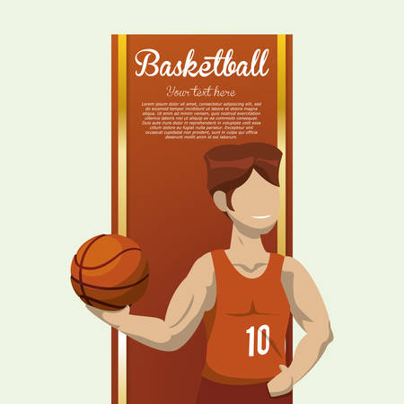 Basketball concept with icon design, vector illustration 10 eps graphic.のイラスト素材