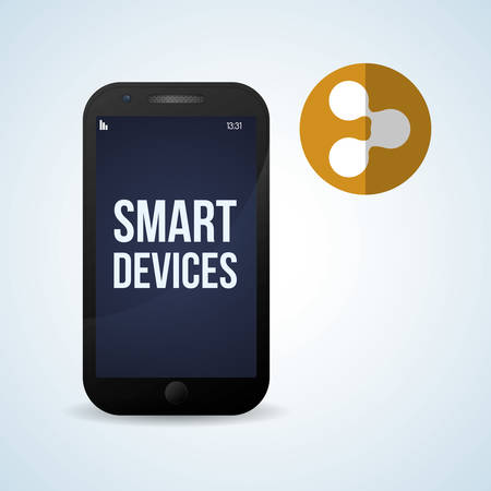 Smart device concept with icon design, vector illustration 10 eps graphic.のイラスト素材