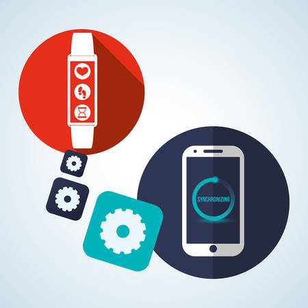 Smart device concept with icon design, vector illustration 10 eps graphic.のイラスト素材