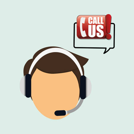 Call center concept with icon design, vector illustration 10 eps graphic.のイラスト素材
