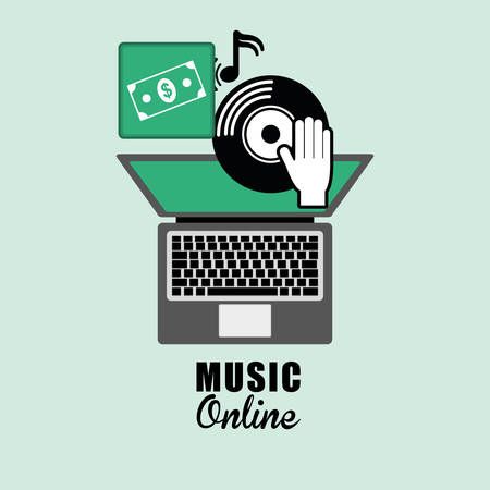 Music concept with icon design, vector illustration 10 eps graphic.のイラスト素材