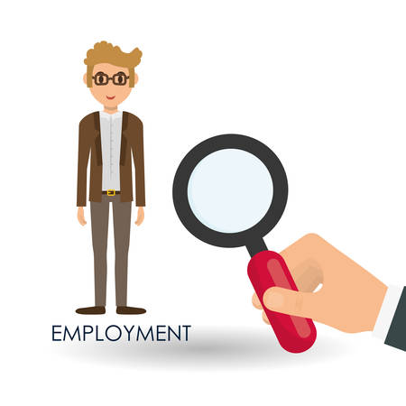 Employment concept with icon design, vector illustration 10 eps graphic.のイラスト素材