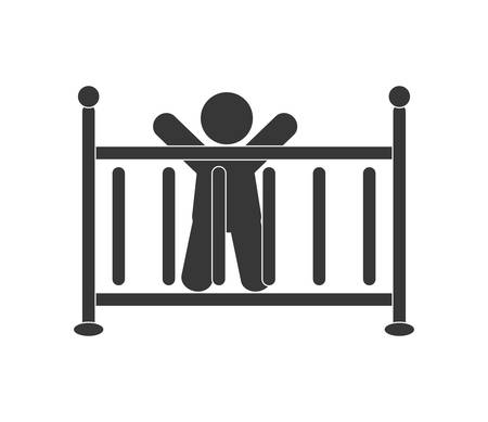 Pictogram of Family design about  baby  illustration, flat and isolted designのイラスト素材