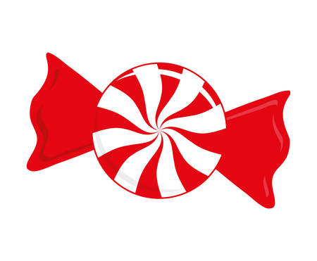 Sugar food concept represented by cute candy illustration, flat and isolated designのイラスト素材