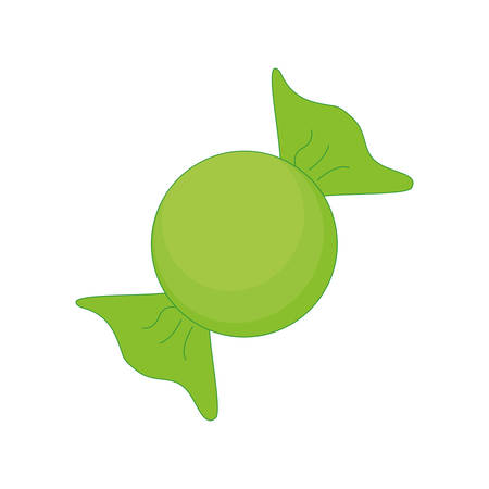 Sugar food concept represented by cute candy illustration, flat and isolated designのイラスト素材