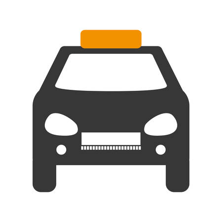 transportation concept represented by taxi or cab design over flat and isolated designのイラスト素材