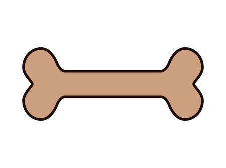 Animal and Pet love represented by dog bone over isolated and flat illustrationのイラスト素材