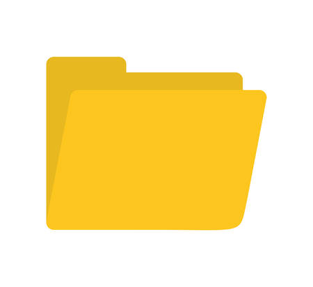 Document represented by folder of office icon over flat and isolated backgroundのイラスト素材