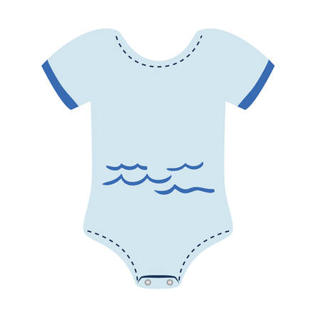 Baby clothes represented by pijama  icon over flat and isolated backgroundのイラスト素材