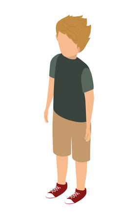 Avatar concept represented by man icon over flat and isolated backgroundのイラスト素材