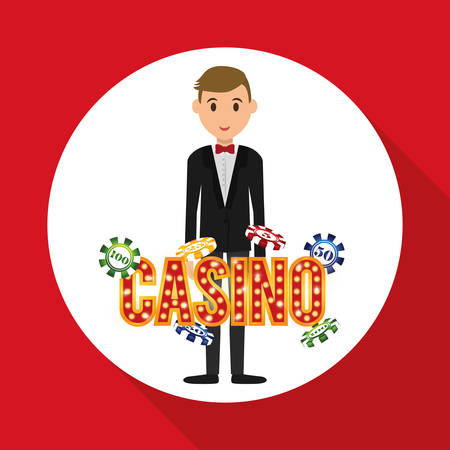 Casino concept with icon design, vector illustration 10 eps graphic.のイラスト素材