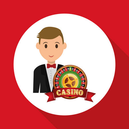 Casino concept with icon design, vector illustration 10 eps graphic.のイラスト素材