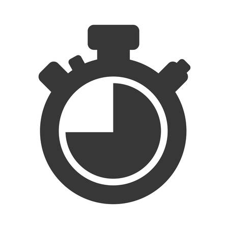 Time concept represented by chronometer icon over flat and isolated backgroundのイラスト素材