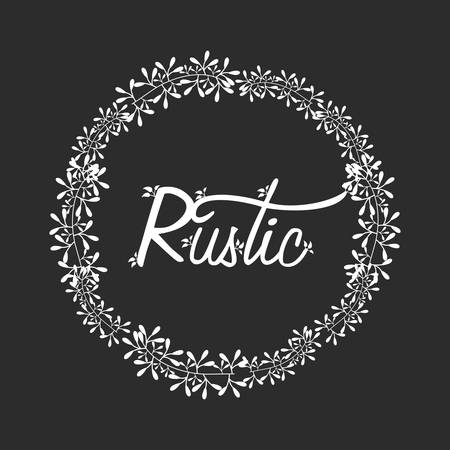 Rustic Shapes and icons, vector illustration graohicのイラスト素材