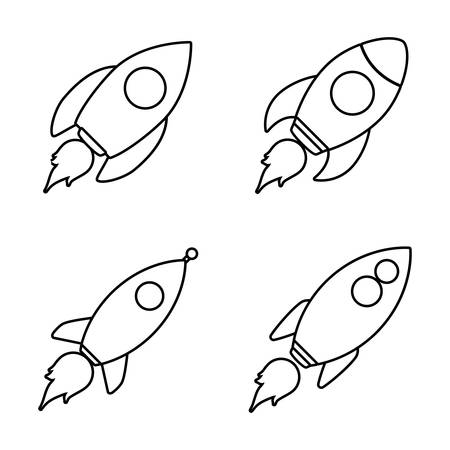 rocket concept with icon design, vector illustration 10 eps graphic.のイラスト素材