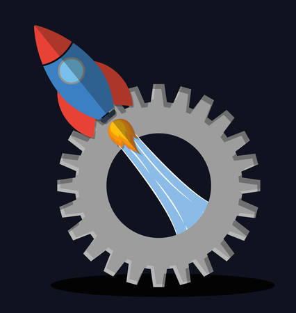 rocket concept with icon design, vector illustration 10 eps graphic.のイラスト素材