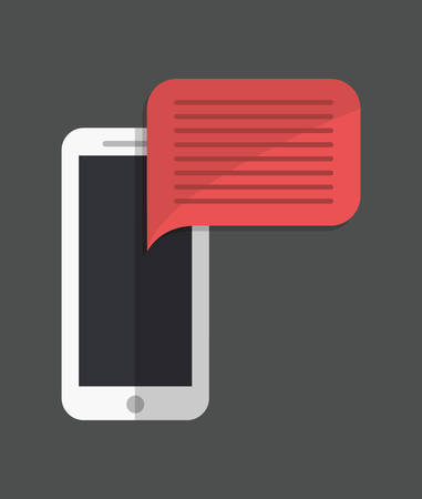 Gadget and technology represented by smartphone and media icon design. Colorfull and flat illustrationのイラスト素材