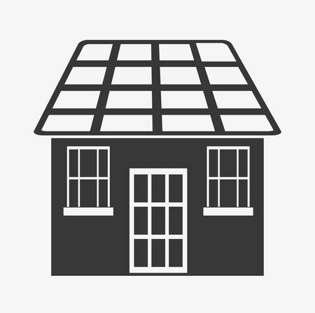 Smart home represented by technology design. isolated and flat illustrationのイラスト素材