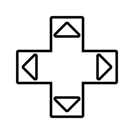 Video game concept represented by control and button icon over flat and isolated backgroundのイラスト素材