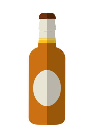 Drink concept represented by beer beverage  icon over flat and isolated backgroundのイラスト素材
