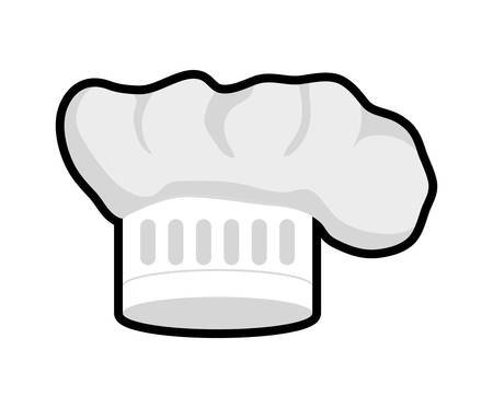 Menu and kitchen represented by chefs hat  icon over isolated and flat backgroundのイラスト素材